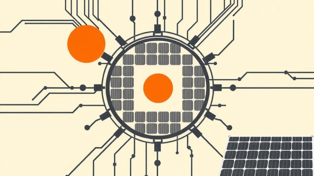 Abstract geometric representation of technology and energy circuits