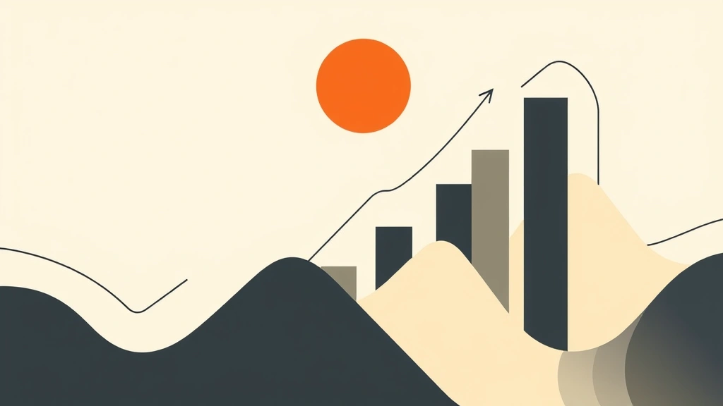 Abstract geometric shapes representing financial growth and distribution.