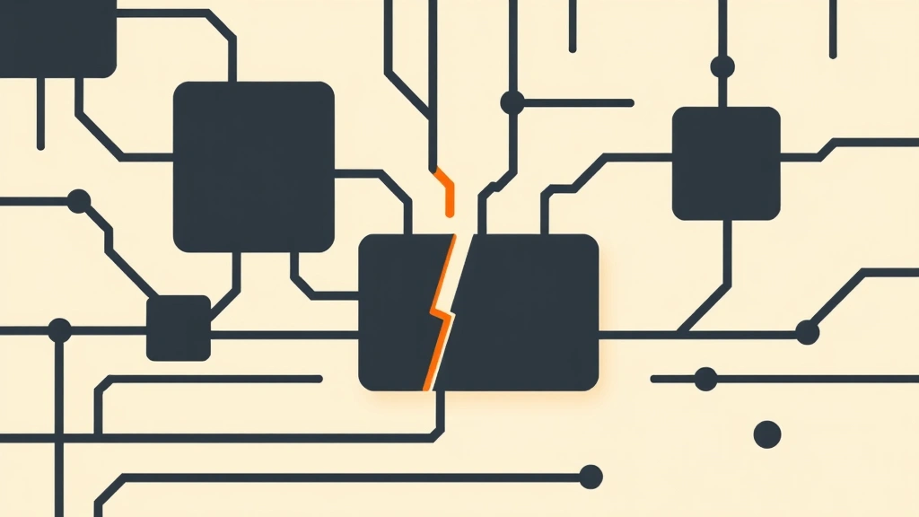Abstract illustration of fragmented digital keys and circuitry.