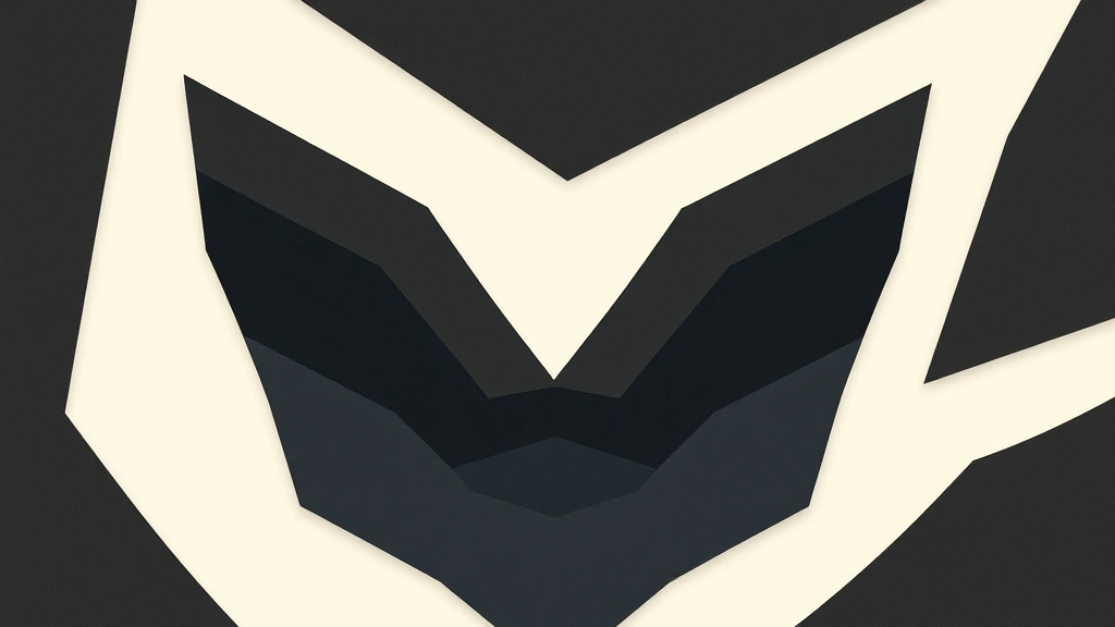 Abstract geometric shapes depicting financial growth and layering