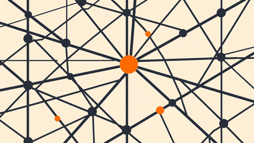 Abstract vector illustration of a geometric transit network
