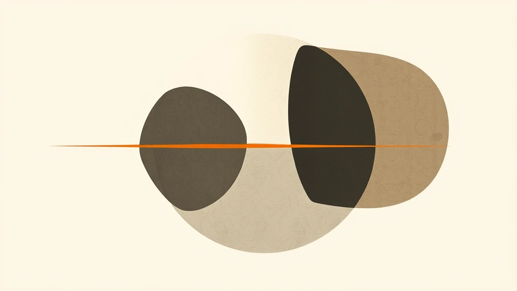 Abstract vector illustration of interlocking geometric shapes