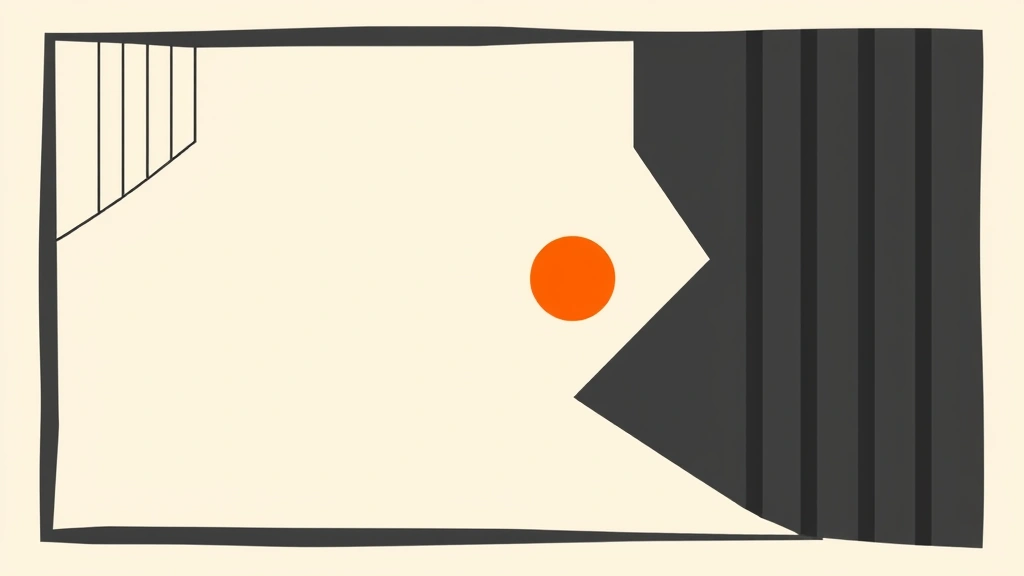 Abstract vector illustration of a folding mechanical structure